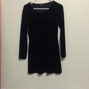 Black velvet dress